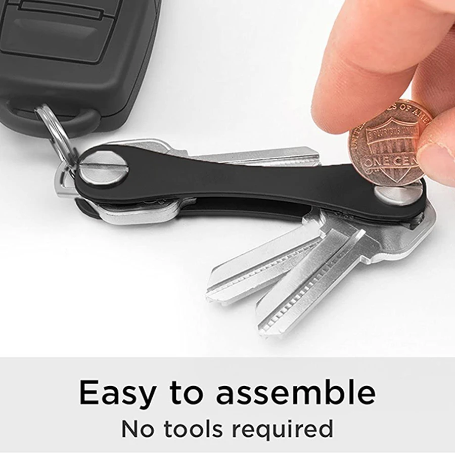 EDC Smart Keys Holder Wallet Door Keys Holder Metal Keychain for Car Pocket Tools Metal Compact Key Organizers