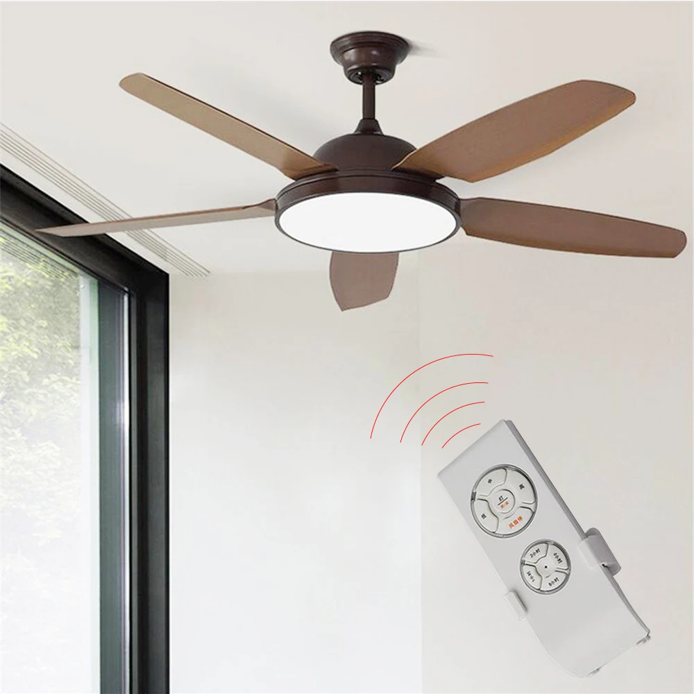 

52 Inch Vintage Ceiling Fans With Light Bedroom Home Fan 220v Ceiling Fan with remote control ventilador de teto