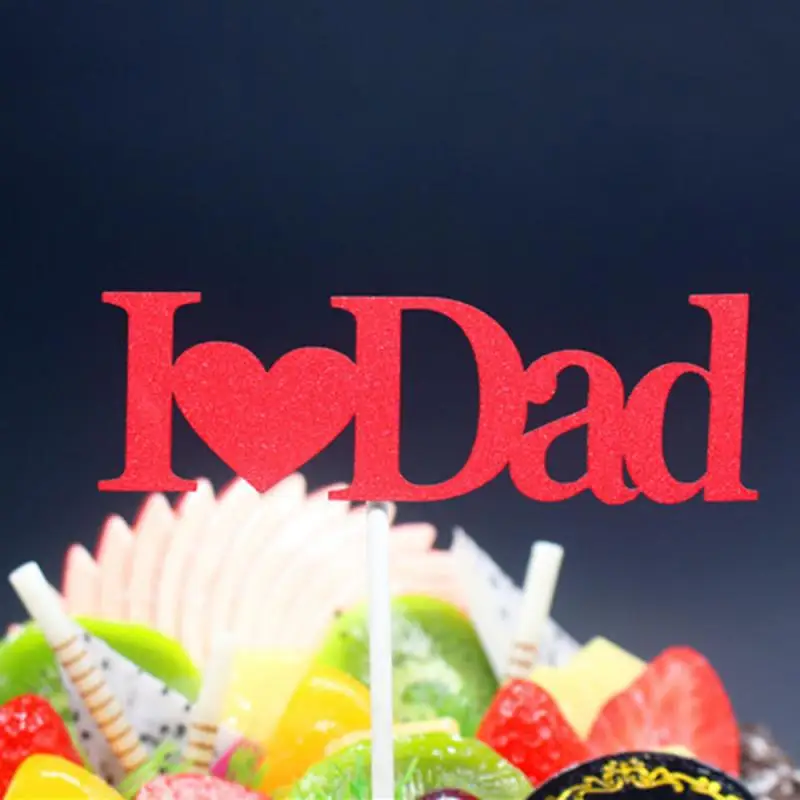 Шляпа с надписью I Love Mom And Dad 1 шт. торт ко дню рождения вставка для карты день