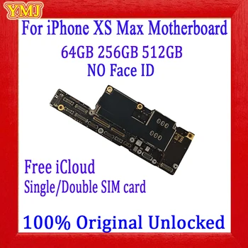 

Free iCloud For iPhone XS Max Motherboard with/NO Face ID Original Unlocked For iPhone XS Max Logic Board 64GB 256GB 512G Plate