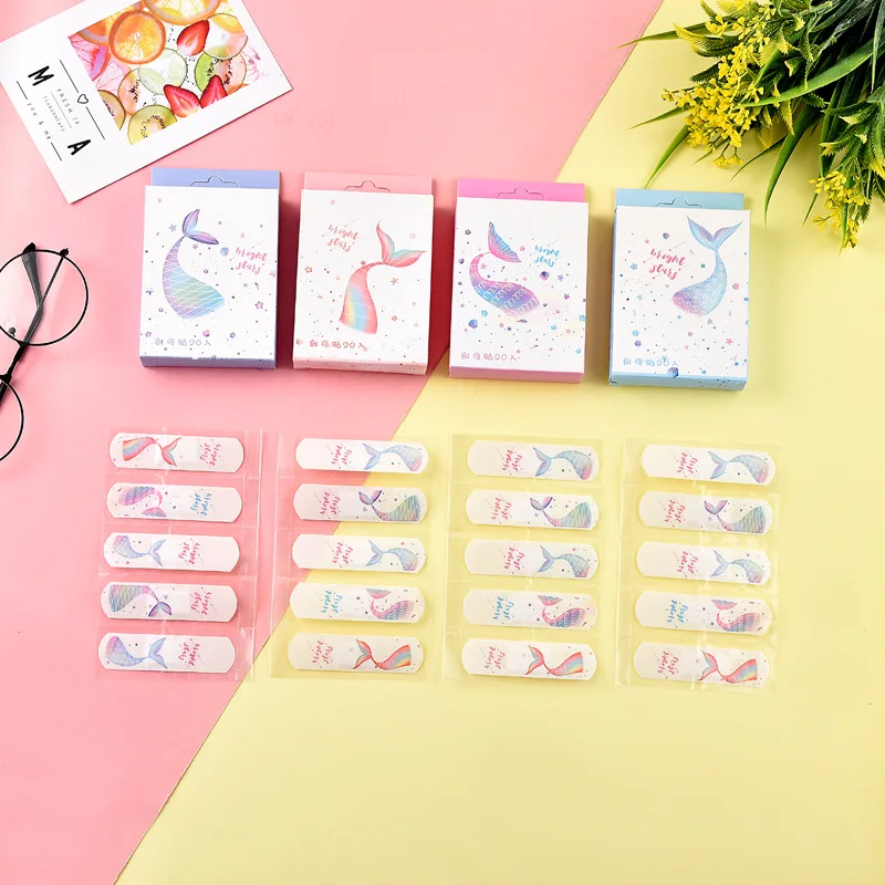 20/40/100pcs Cartoon Bandages Adhesive Bandages Wound Plaster First Aid Hemostasis Band Aid Sterile Stickers for Children random