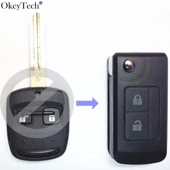 

Okeytech Modified Folding Flip Remote Car Key Shell For Subaru Legacy Outback 2000-2003 Keyless Entry Key Case 2 Buttons Fob
