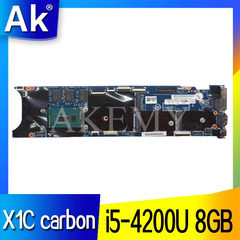 Для For Lenovo ThinkPad X1 x1c Carbon notebook PC материнская плата I5 4210 i5 4300 LMQ-1 MB 12298-2 8G гарантия