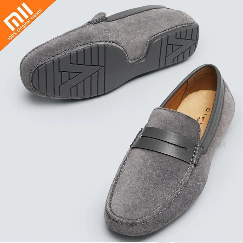 

Original Xiaomi Casual Men's Suede Moccasin Shoes Comfortable And Breathable Soft Suede Leather Shoes Fashion Business Shoes