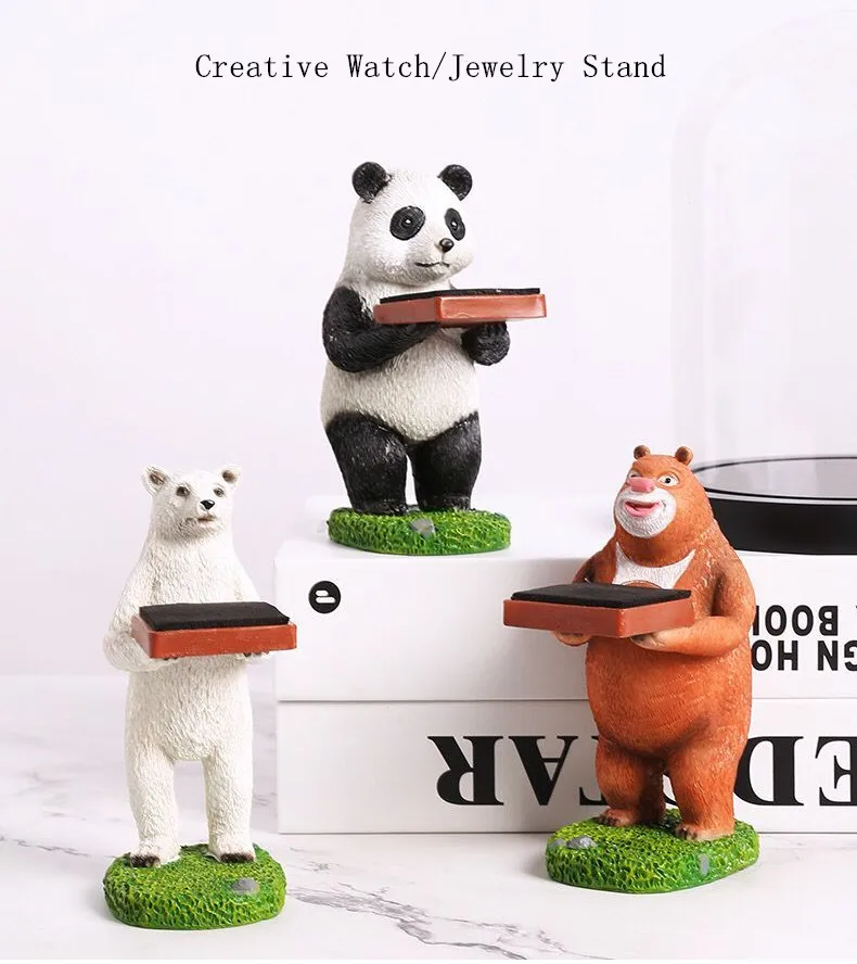 New Animals Shape Watch Stands Panada Special Watch And Jewelry Decoration Watch Display Stand Fashion Watch Gift Boxes Case