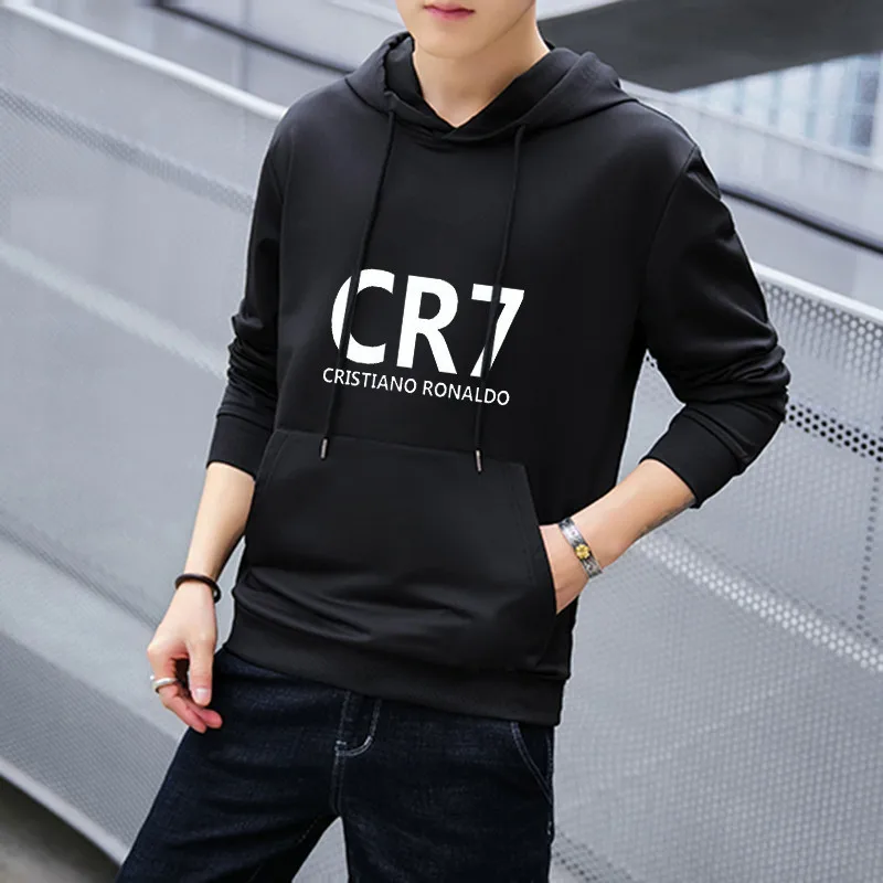 19春ブランドトレーナーcr7男性パーカー原宿固体パーカーヒップホップストリートプルオーバー男性カジュアルトラックスーツmasculino パーカー スウェット Aliexpress