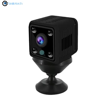 Günstig Indoor WiFi Bettery Kamera 2MP 5m IR Nachtsicht Mini Indoor TF Karte Slot CCTV überwachung Smart Home Sicherheit Wifi Kamera