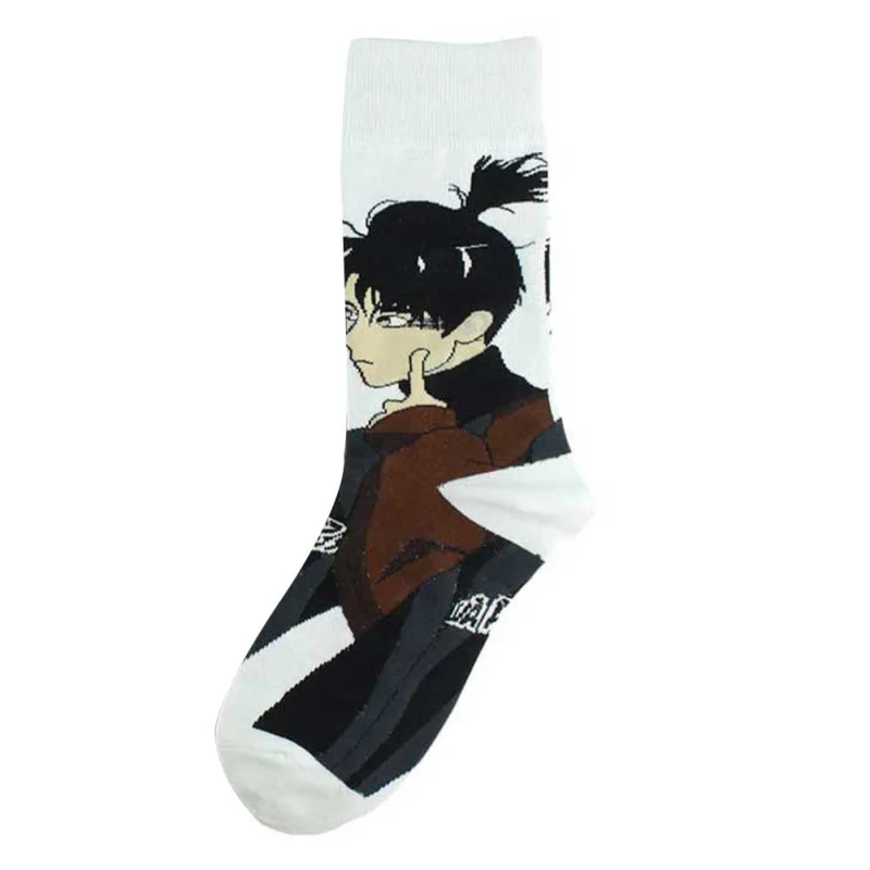 G Socks Autumn Winter Cartoon Realistic Portrait Socks Fashion Skateboard Cotton Socks Men And Women Couple Hip Hop Streetwear - Color: G