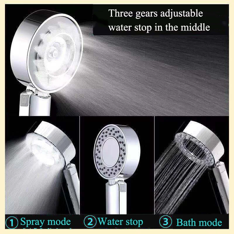 Double-sided Shower Head Water Saving Round ABS Nozzle SPA Bath Shower 2 modle High Pressure Rain and Mist Handheld Hand Shower 82 | Double-sided Shower Head Water Saving Round ABS Nozzle SPA Bath Shower 2 modle High Pressure Rain and Mist Handheld Hand Shower 2