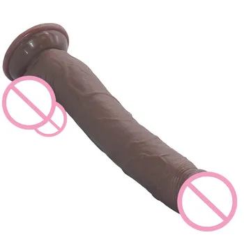 25*5CM Giant Black Flesh Huge Dildo Super Big Dick Anal Butt Large Dong Realistic Penis Female Masturbator Sex Toys for Women 5