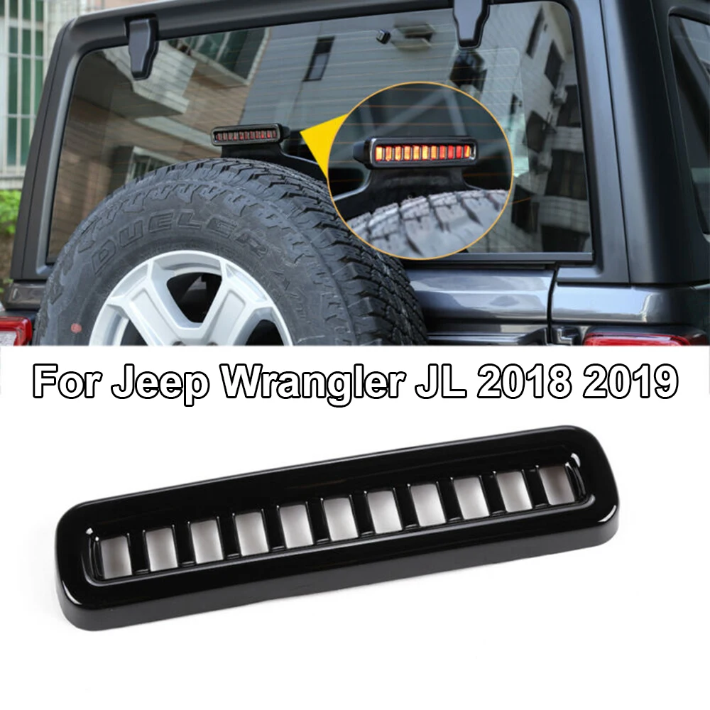 Тормозной светильник крышка Черный Запчасти для Jeep Wrangler JL- Замена для Jeep Wrangler JL 1 шт
