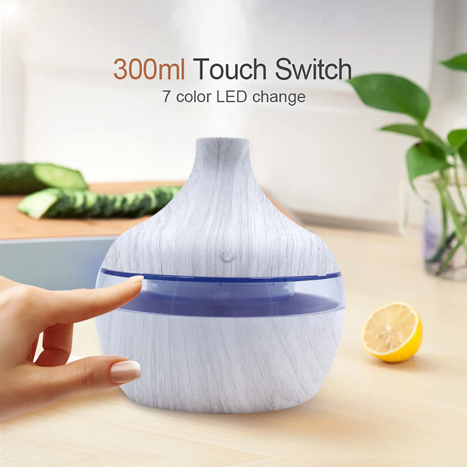 @ 300ml Air Aroma Essential Oil Diffuser Led Aromatherapy Humidifier Diffusore Oli Essenzi #2021 | Дом и сад