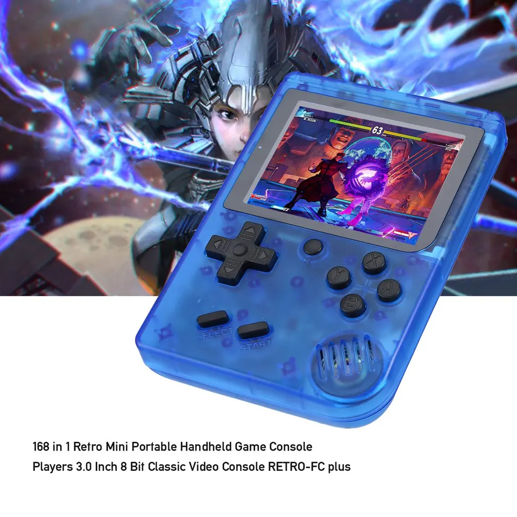 

Retro Mini Portable Handheld 360 in 1 Game Console Players 3.0 Inch 8 Bit Classic Video Console RETRO-FC plus