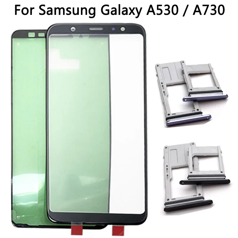 Для SAMSUNG Galaxy A8 A530/A8 Plus A730 задняя крышка+ средняя рамка полный корпус чехол Замена A530 крышка батареи