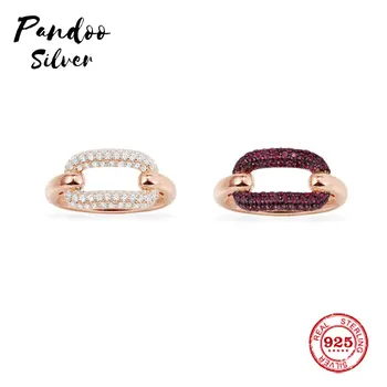 

Fashion Charm Silver Plated Copy 1:1 Replica,White Chain Link Burgundy Chain Link Ring Monaco Luxury Jewelry Gift