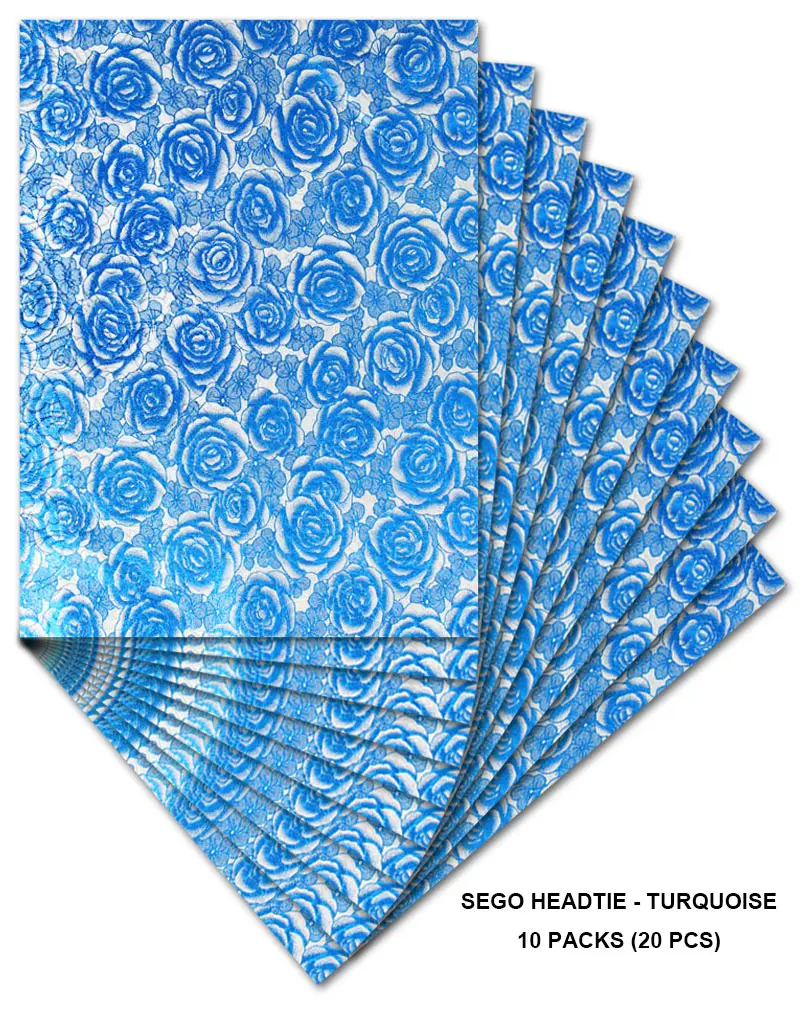 10 упаковок 20 шт Бирюзовый синий повязка на голову в африканском стиле головной желтый и Ipele нигерийский шарф обертывание высокого качества