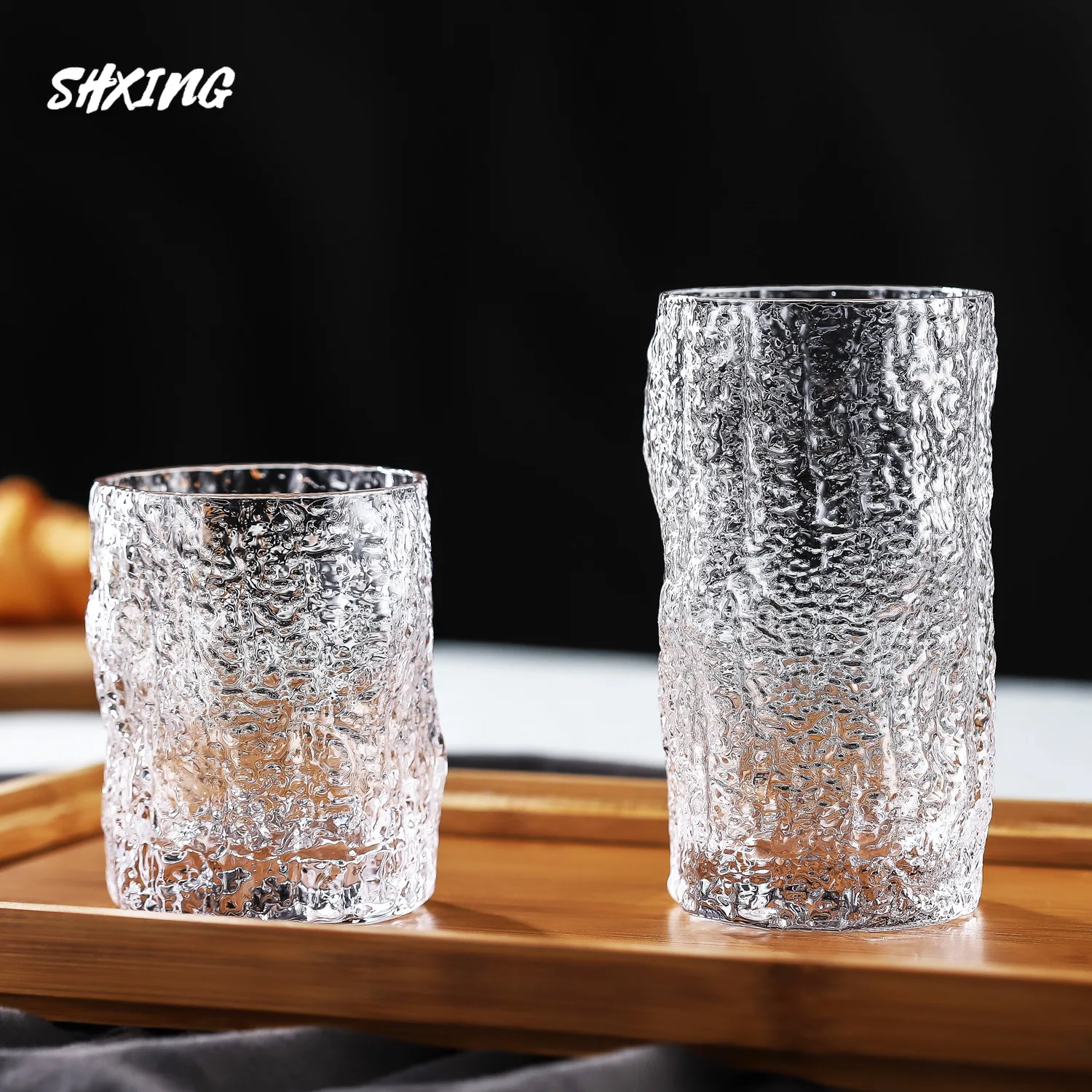 

300/380ML Coffee Mugs Handmade Glass Juice Cup Beer Cup Milk Tea Beverage Cup Household Heat-resistant Glass Wine Cup