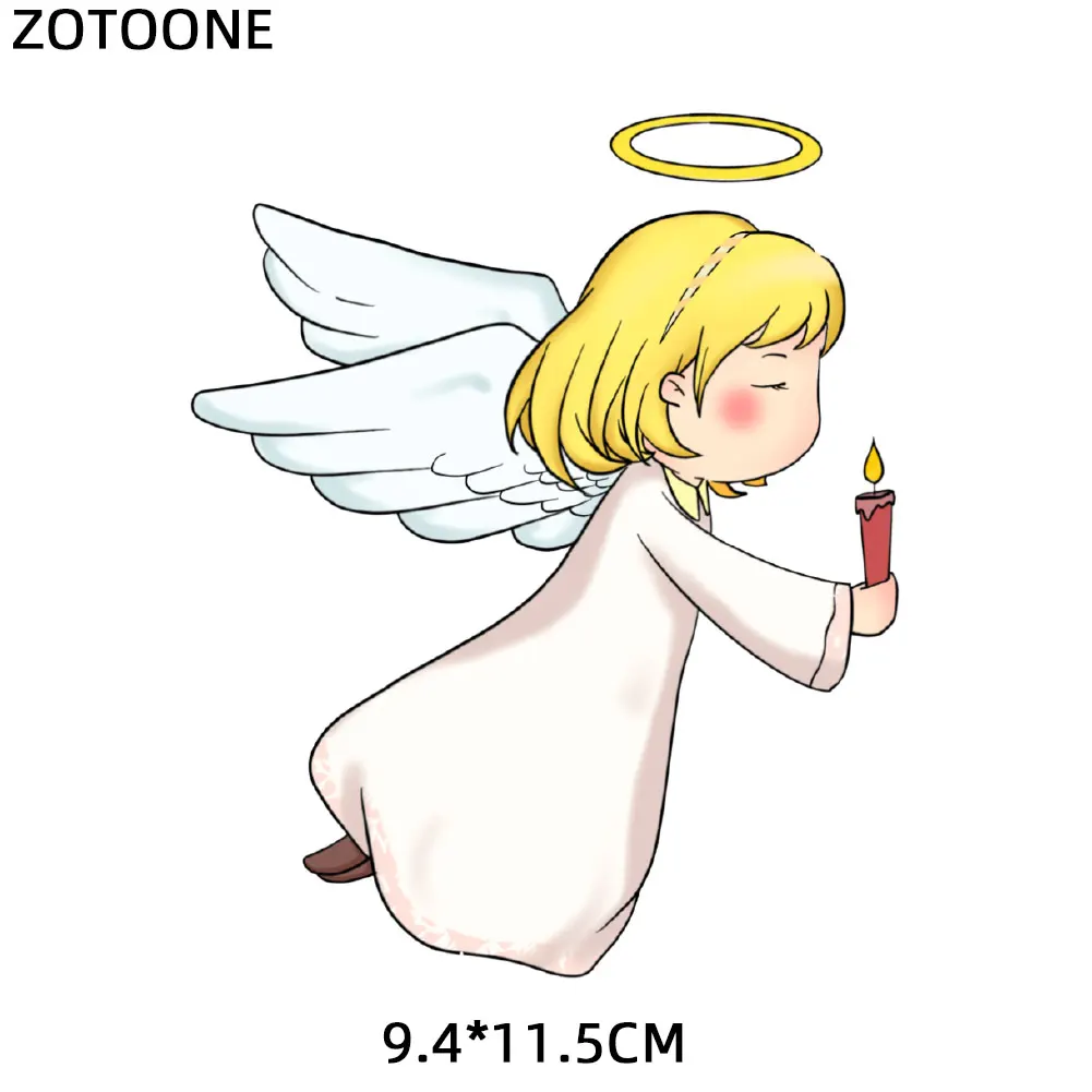 ZOTOONE Железный На милый мультфильм Ангел патч передачи для одежды Аппликации DIY футболка тепло передачи аппликации стикер E