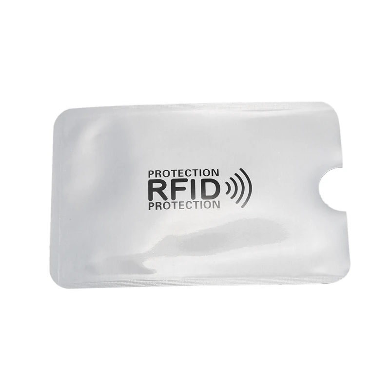 10 шт алюминиевая фольга анти-дегаузсинг Крышка карты RFID экранирующая сумка NFC Кредитная карта Противоугонная щетка защита ID карты