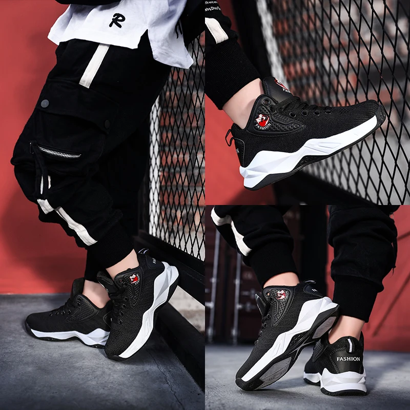 Boys Basketball Sneakers for Kids 1 Children Sport Shoes Kids Basketball Shoes Retro 11 Kids Shoes Youth Gym Shoes