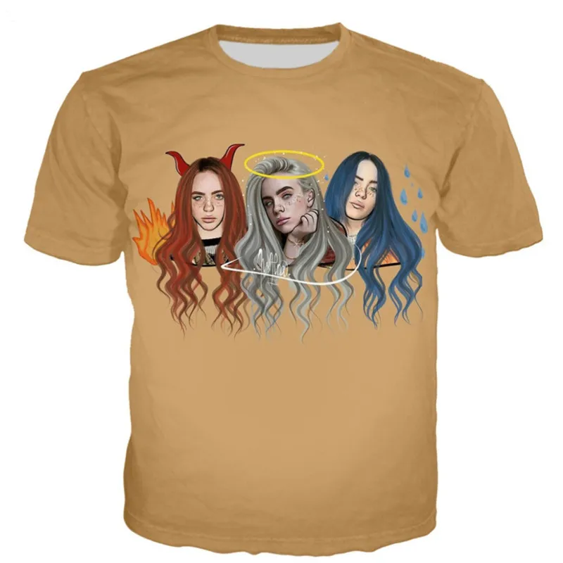 Billie Eilish мужские летние футболки Desinger плюс размер Homme одежда мужская женская с короткими рукавами вырез лодочкой