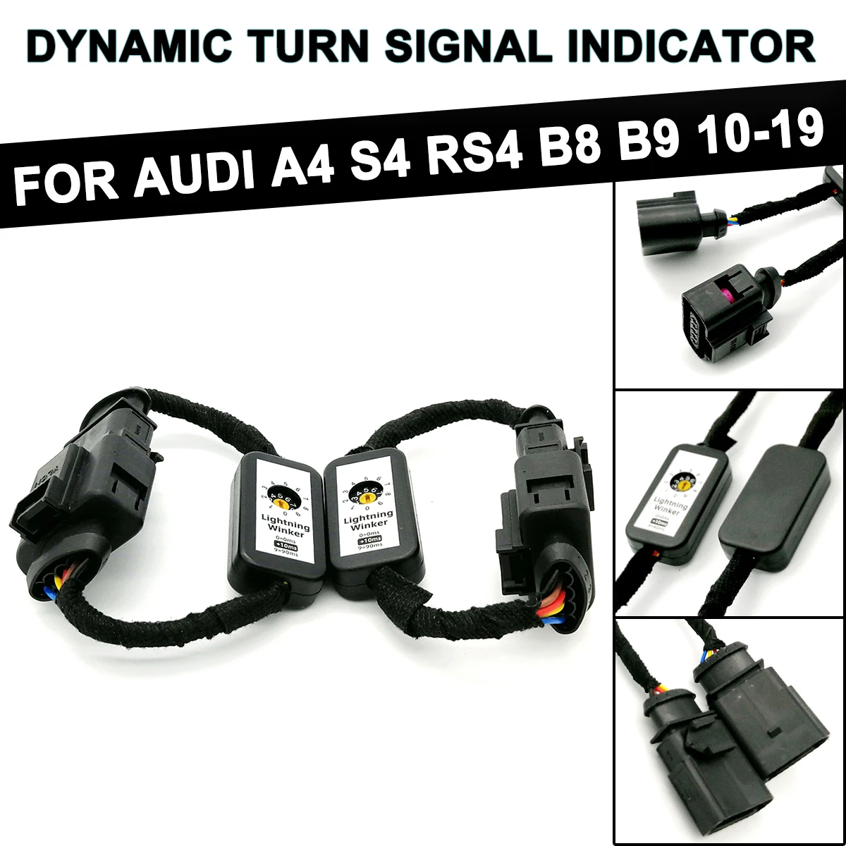 WEISHAN 2 x Semi Dynamic Turn Signal Indicator LED Tail Light Module For Audi A4 S4 RS4 B8
