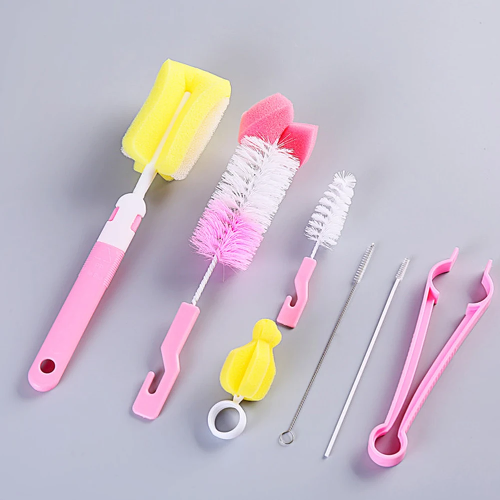 Multifunction 7pcs / Set Portable Cleaning Soft For Baby Dummy Nipple Pacifier | Мать и ребенок
