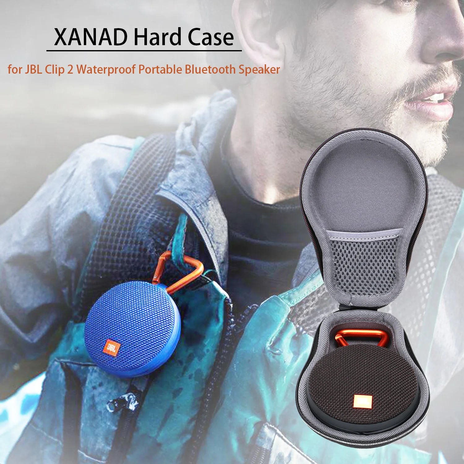 XANAD противоударный EVA Жесткий Чехол для JBL Clip 2 портативный Bluetooth динамик