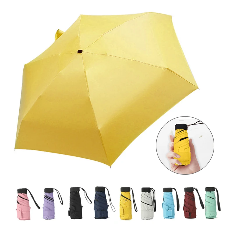 Зонт женский легкий складной Роскошный мини зонтик от дождя и солнца дорожный 5