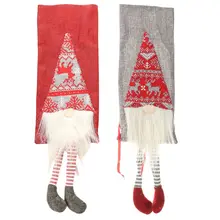 Рождество шведский гном Санта красное вино крышка бутылки крышка Держатель вечерние украшения дома