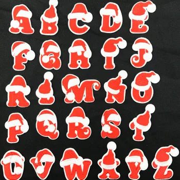 

104pcs/4 sets/lot Embroidery Patches Letter Christmas Decoration Clothing Accessories Iron Transfer Appliques Sewing Accessories