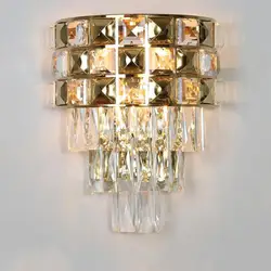 Роскошный дизайн хрустальные Настенные светильники для гостиной светодиодный настенный светильник AC110V 220v lustre Бра Настенные светильники
