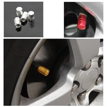 

4PCS Theftproof Aluminum Car Wheel Tires Valves Tyre Stem Air Valve Car Wheel Trims Wheel Cap Car Accessories Drshipping