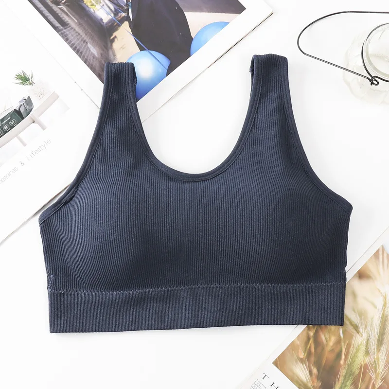Women's Cotton Underwear Tube Tops Sexy Solid Color Top Fashion Push Up Comfort Bra Female Sports Tank Up Female Crop Top women lingerie bra women tube tops