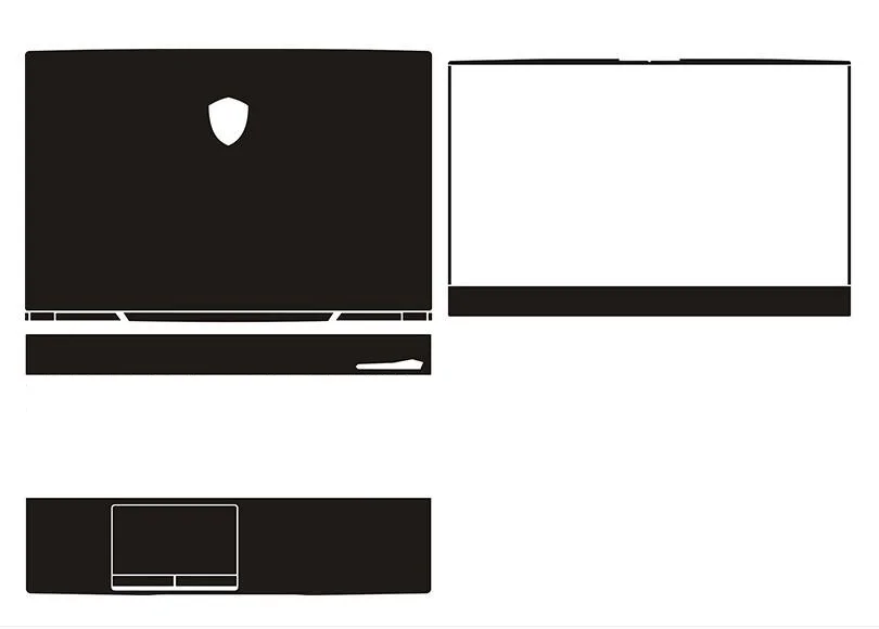 Ноутбук углеродного волокна виниловая кожа Наклейка Обложка для MSI GL65