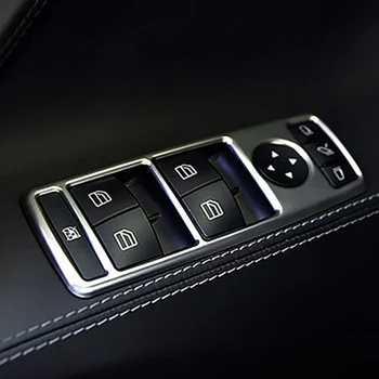 

Car Auto interior mouling window lift button trim sticker For Tesla Model S Model X 2014 2015 2016 2017 interior accessories