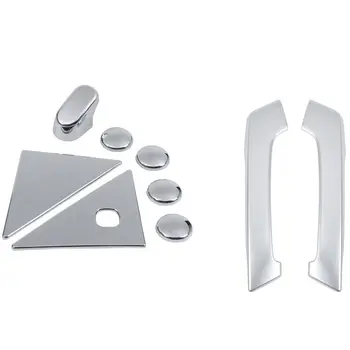 

Chrome Rear Window Trims for Toyota Land Cruiser Prado Fj 150 Accessories with Front Door Inner Armrest Trim Cover