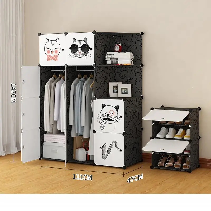 MODEL D Armazenamento Armario Ropero Mobilya Armoire Armadio Guardaroba De Dormitorio Guarda Roupa шкаф Mueble гардероб - Цвет: MODEL D