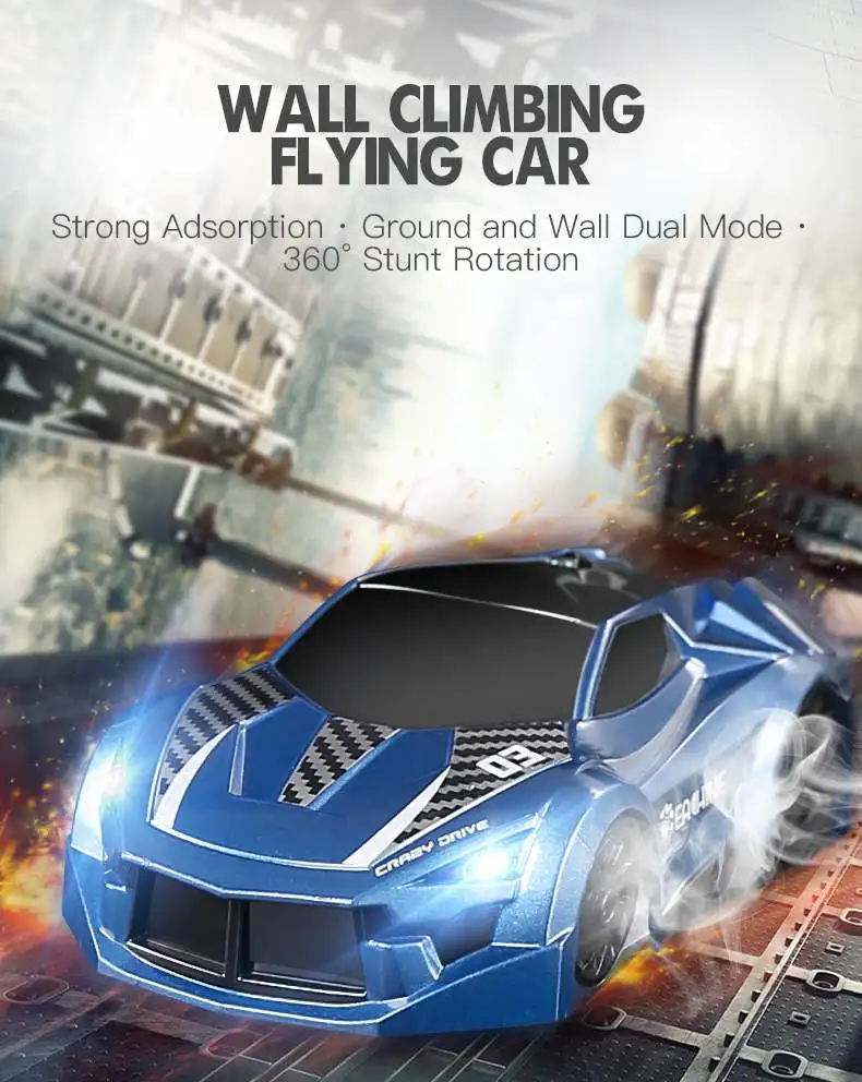 Eachine EC03 1:12 2,4G RC Автомобиль Трюк Электрический гоночный скалолазание через стену автомобиль анти потолок вращающиеся игрушки Авто подарок для детей