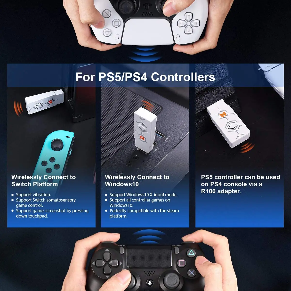 ワイヤレスusbのbluetoothアダプタスイッチ Ps5 Ps4 Windows 10 Pcコンソールサポートxbox One X S エリートシリーズ2 Ps4コントローラ Gamepads Aliexpress ワイヤレスusbのbluetoothアダプタスイッチ Ps5 Ps4 Windows 10 Pcコンソールサポートxbox One X S エリートシリーズ2 Ps4コントローラ Gamepads Aliexpress