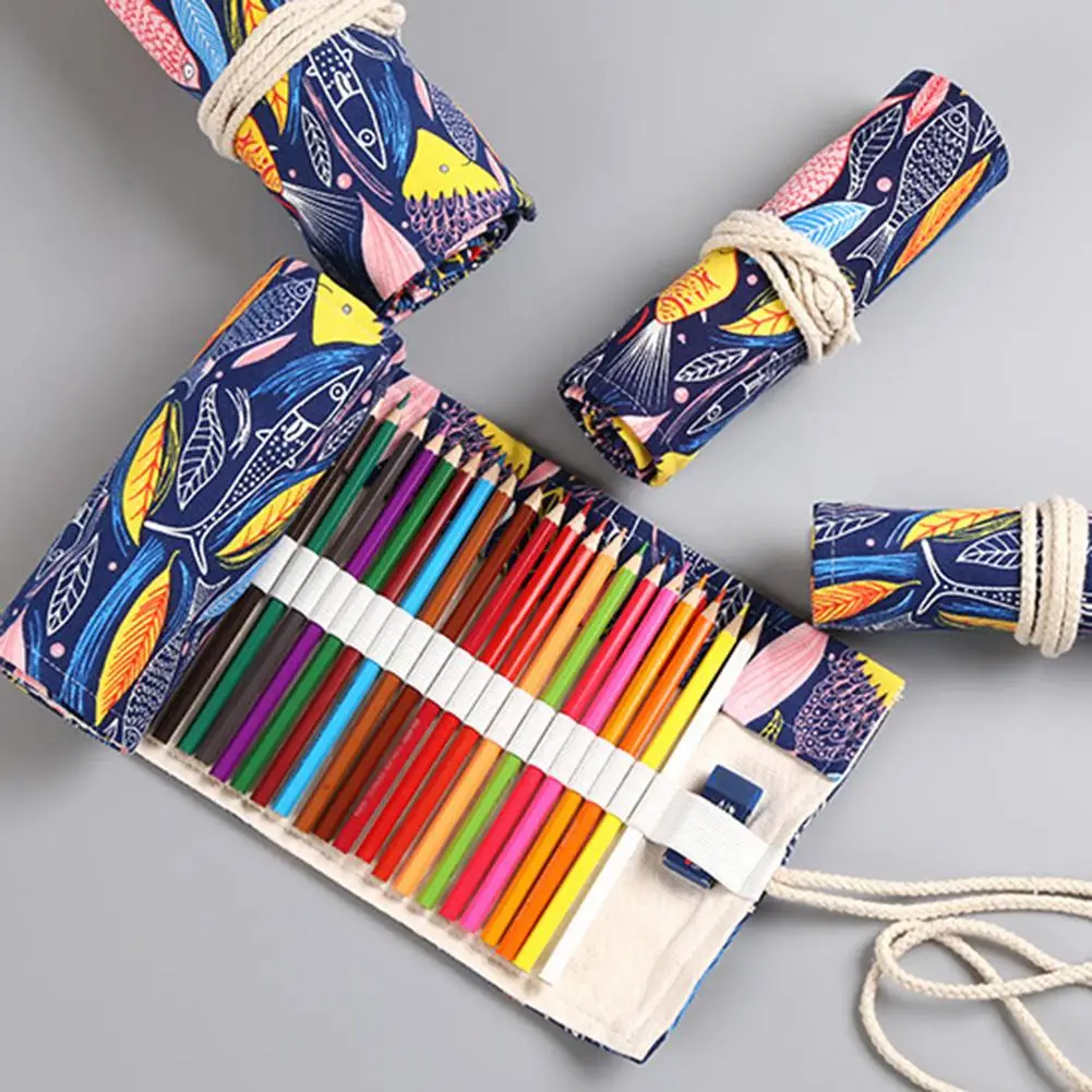 

Чехол для карандашей с 12/24/36 отверстиями, чехол для карандашей для девочек и мальчиков, сумка для ручек, держатель для канцелярских панелей, школьный пенал