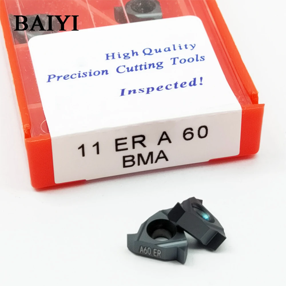 10pcs carbide threading insert 11ER A60 BMA lathe thread tool Internal Processing stainless steel and 11 ER | Инструменты