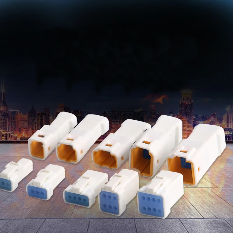 JST Series 2/3/4/6/8 Pin Waterproof Auto Electric Wire Connector Plug Male Female Adapter Automotive Cable Jointer 20-22 AWG |