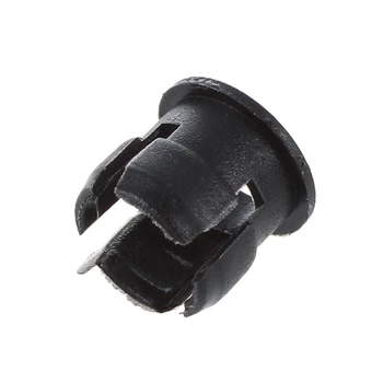 

New 50 5mm Black Plastic LED Holder Case Clip Display Panel