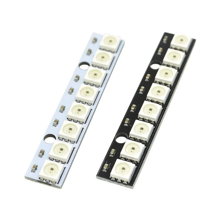 8 channel WS2812 5050 RGB LED lights development board for Arduino ...