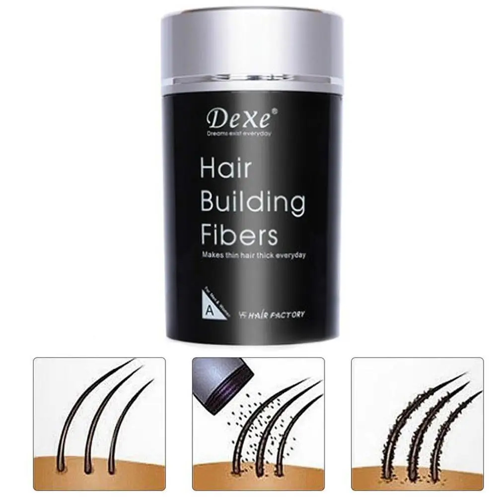 Fibras de reconstrucción del cabello, aplicador de queratina de fibra vegetal, antipérdida, espesamiento, crecimiento del cabello, fibras de polvo entrelazadas, 22g