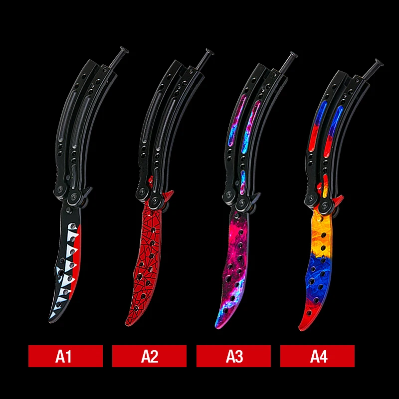 CS GO Karambit красочный нож бабочка для взрослых детей праздничная игра подарок