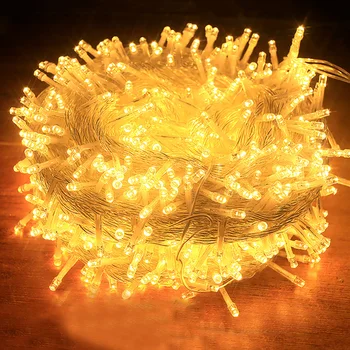 Outdoor String Light 20M 30M 50M 100M Kerst Led Guirlande String Fairy Licht Voor Vakantie Bruiloft party Xmas Tree Decor