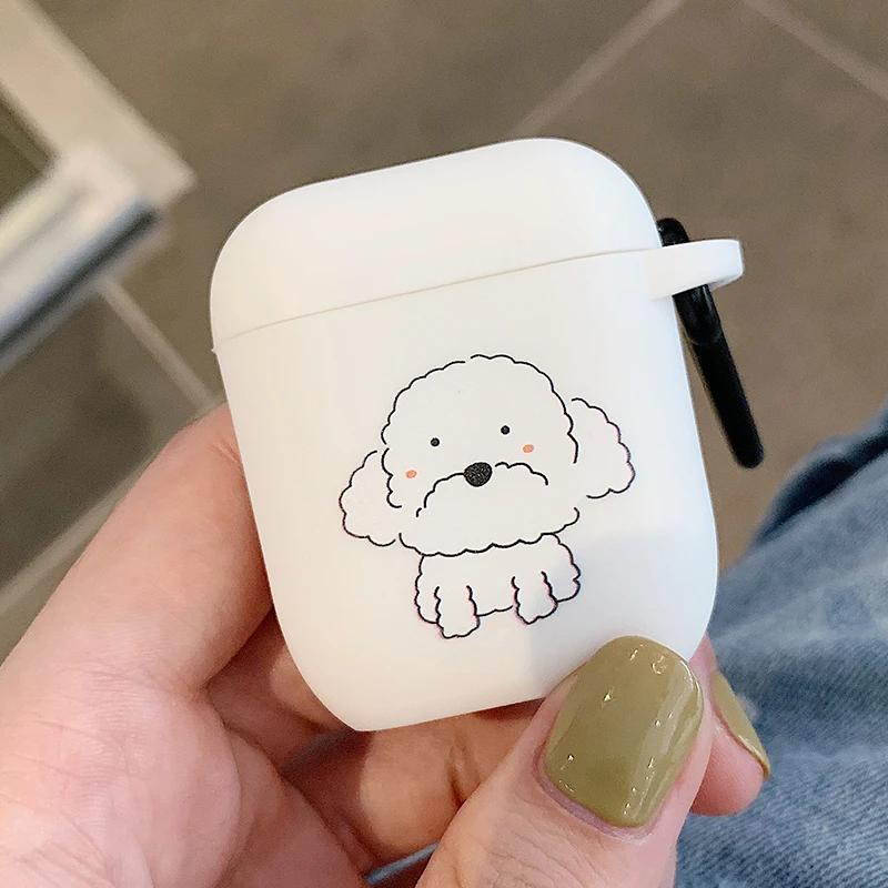 Мультфильм для Apple Airpods чехол силиконовые милые аксессуары для Airpods 2 Наушники коробка Беспроводная Bluetooth гарнитура защитный чехол - Цвет: 698