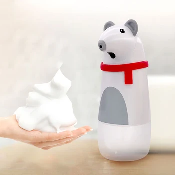 

Cute Kid Soap Foam Dispenser Automatic Touchless Hand Lotion Dispenser Animal Smart Sensor Foam Liquid Soap Dispenser in Kitchen